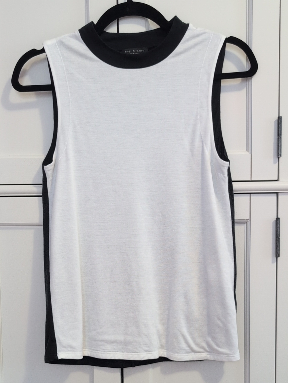 Rag & Bone White And Black Tank TOP